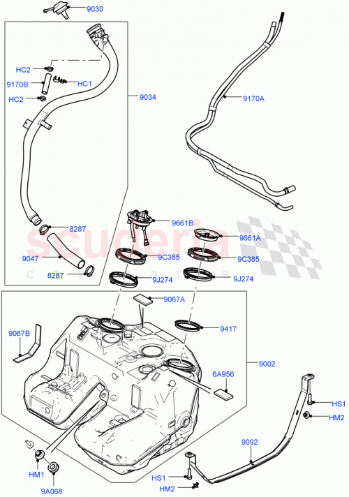 Part Diagram for Land Rover WFK000020