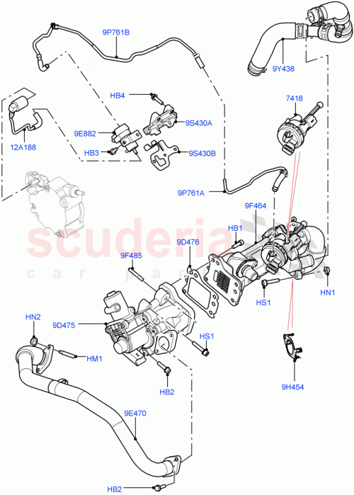 Part Diagram for Land Rover LR017782
