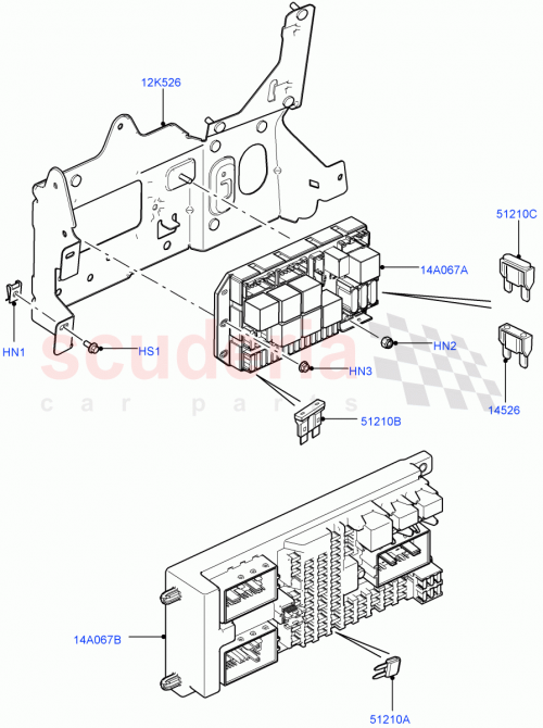 Part Diagram for Land Rover LR021665