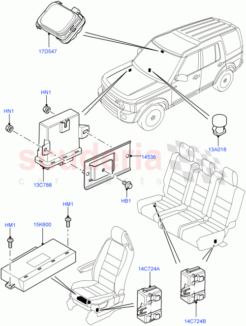 Part Diagram for Land Rover LR019436