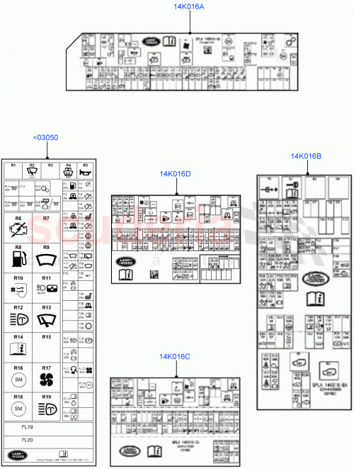 Part Diagram for Land Rover LR080332