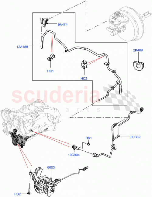 Part Diagram for Land Rover LR087512