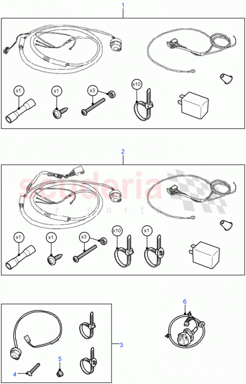 Part Diagram for Land Rover NY105041L