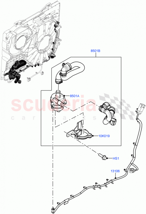 Part Diagram for Land Rover LR100557