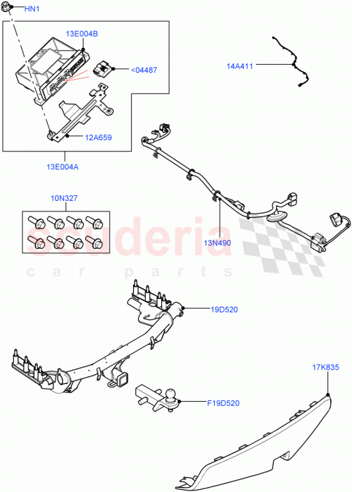 Part Diagram for Land Rover VPLCT0282