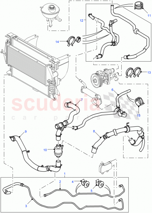 Part Diagram for Land Rover JHD500020