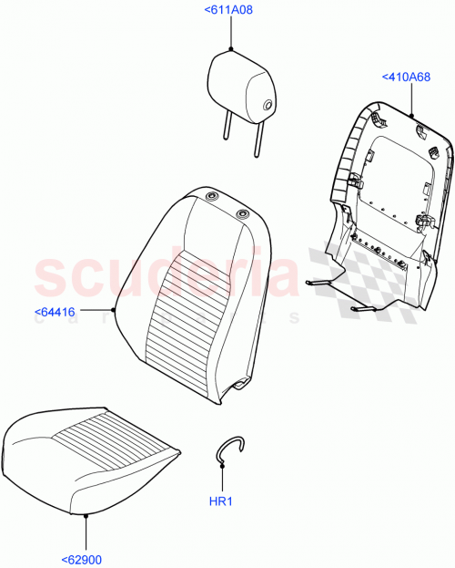 Part Diagram for Land Rover LR123533
