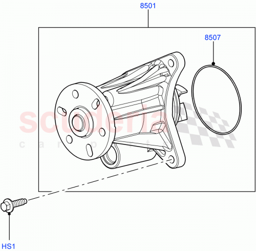 Part Diagram for Land Rover 1316117