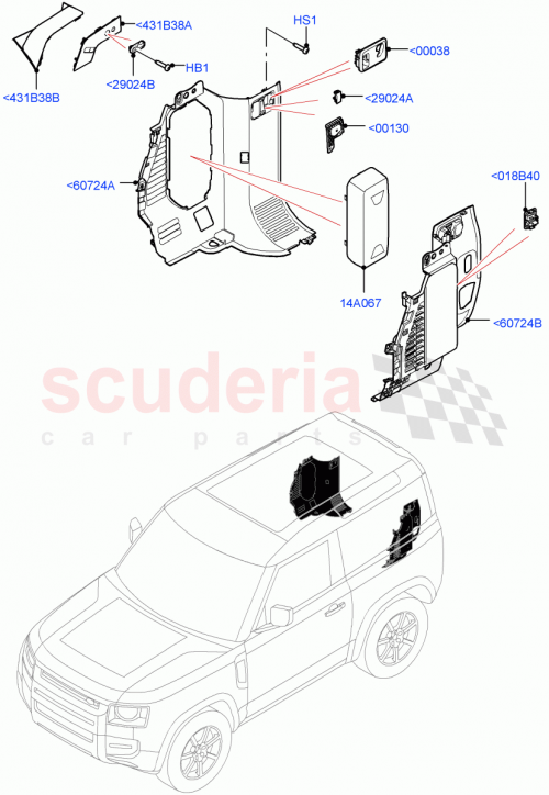 Part Diagram for Land Rover LR131615