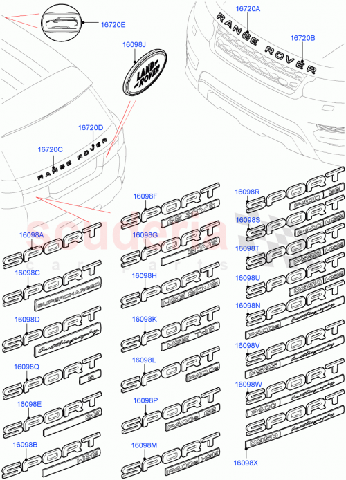 Part Diagram for Land Rover LR106497