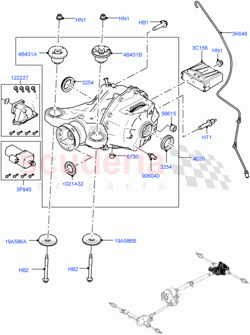 Part Diagram for Land Rover LR161842