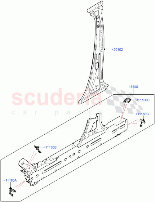 Part Diagram for Land Rover LR163262