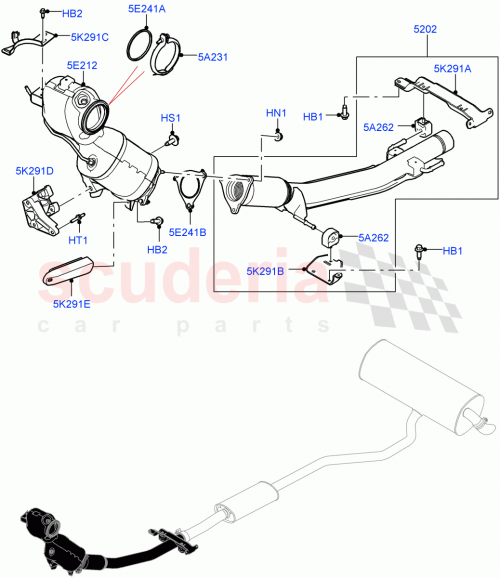 Part Diagram for Land Rover LR134608