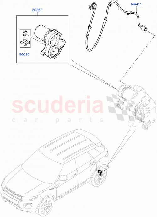 Part Diagram for Land Rover LR061382