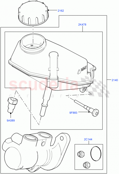 Part Diagram for Land Rover LR021624