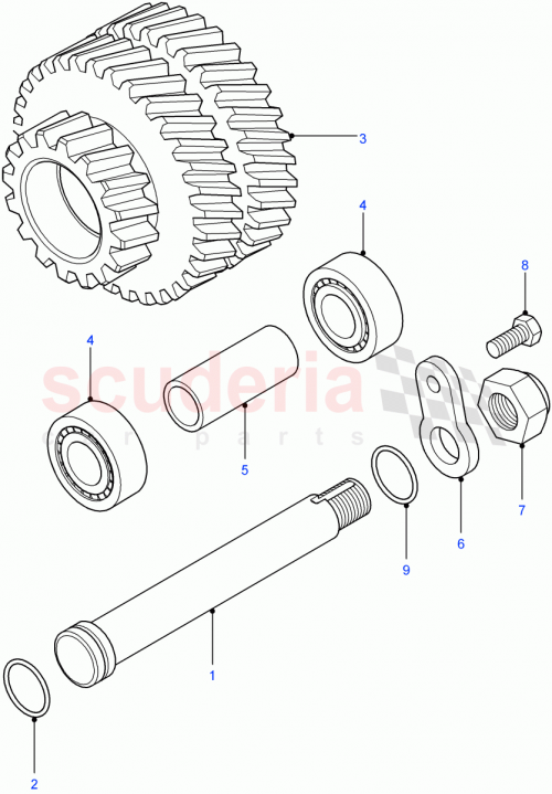 Part Diagram for Land Rover IED500060