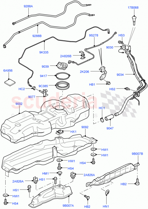 Part Diagram for Land Rover LR021912