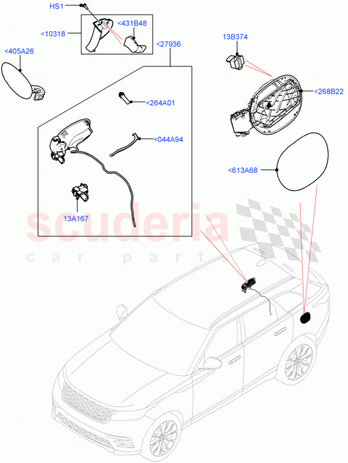 Part Diagram for Land Rover LR092656