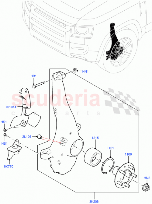 Part Diagram for Land Rover LR129159
