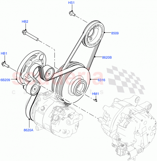 Part Diagram for Land Rover LR125458