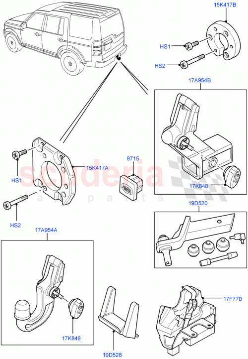 Part Diagram for Land Rover VPLAY0060