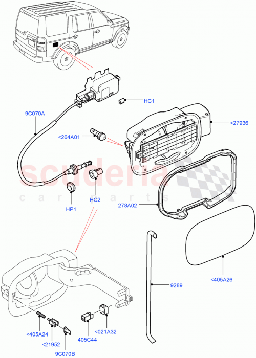 Part Diagram for Land Rover BPA780070