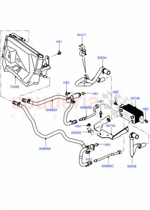 Part Diagram for Land Rover PBP500072