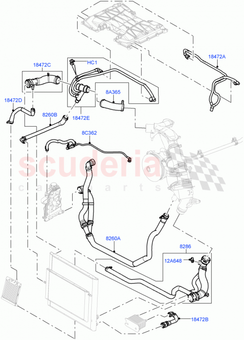 Part Diagram for Land Rover LR017361