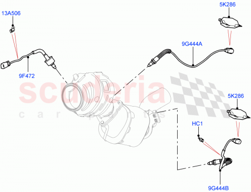 Part Diagram for Land Rover LR152222