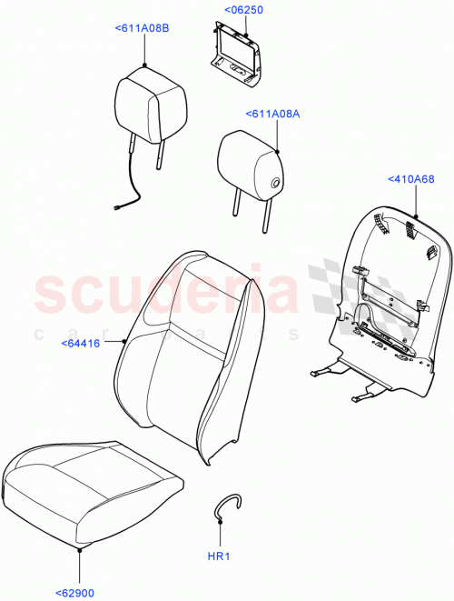 Part Diagram for Land Rover LR140112