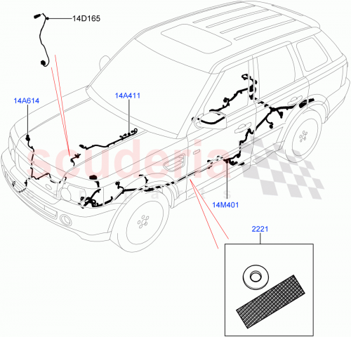 Part Diagram for Land Rover LR030514