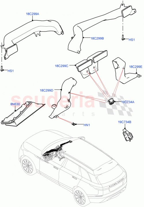Part Diagram for Land Rover LR093357