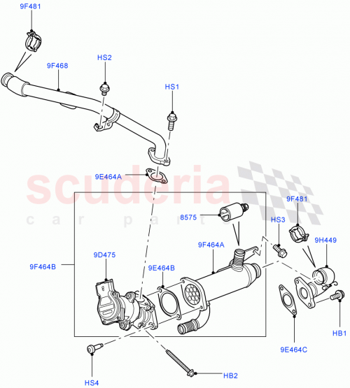 Part Diagram for Land Rover 1316131