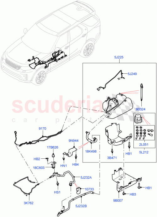 Part Diagram for Land Rover LR148215