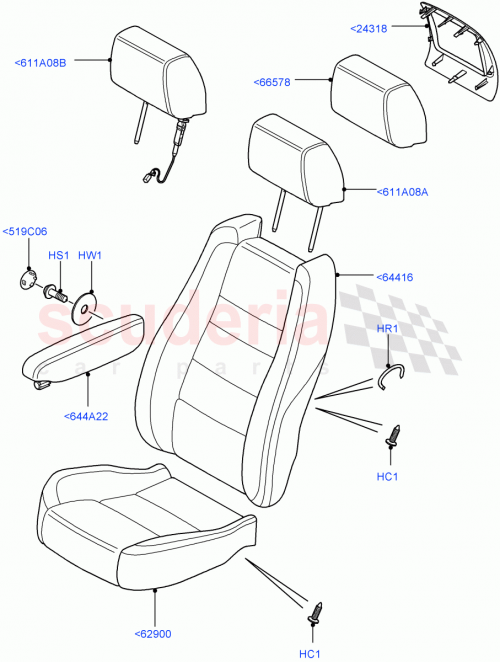 Part Diagram for Land Rover LR045678