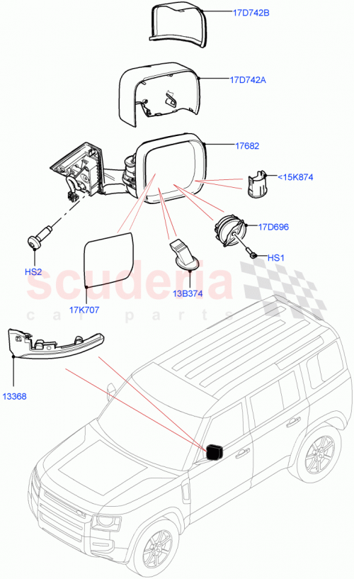 Part Diagram for Land Rover LR133080