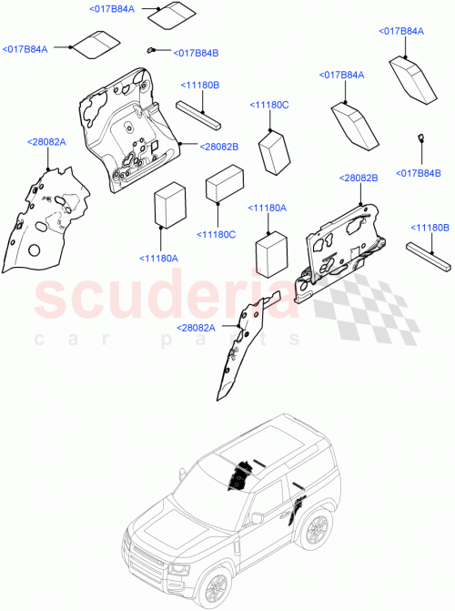 Part Diagram for Land Rover LR148288