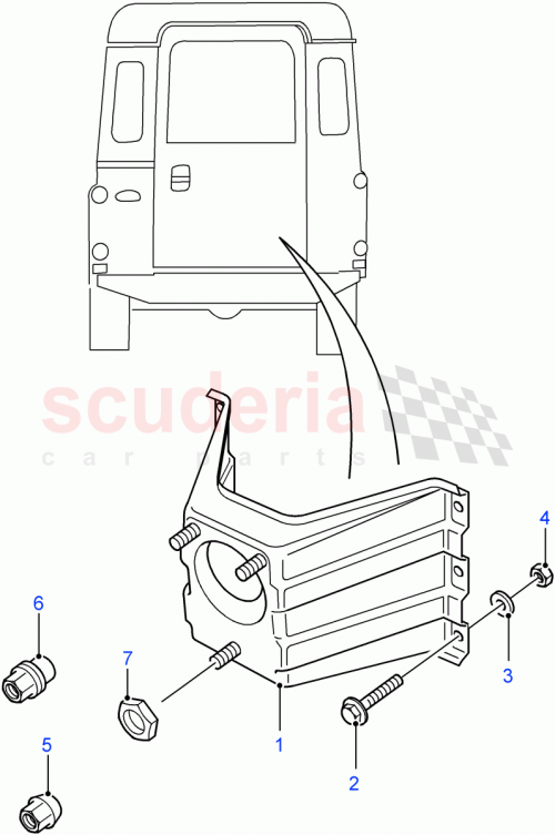 Part Diagram for Land Rover KTD500100