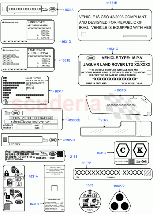 Part Diagram for Land Rover LR161168