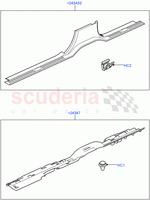 Part Diagram for Land Rover LR018055