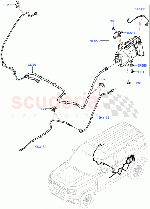 Part Diagram for Land Rover LR134735