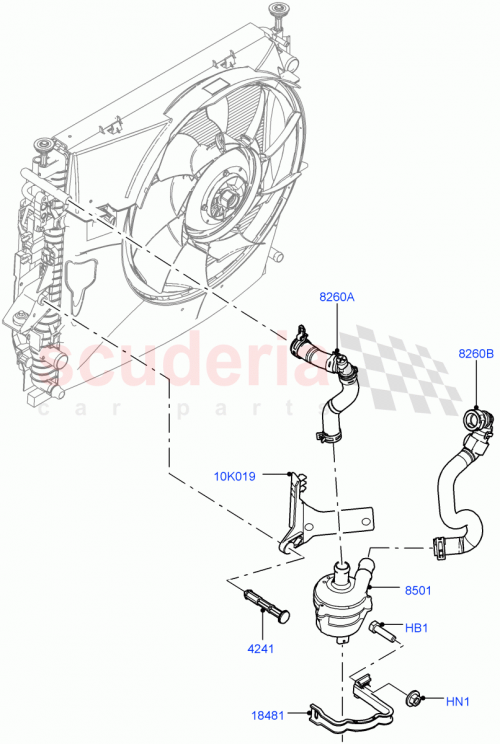 Part Diagram for Land Rover LR066136