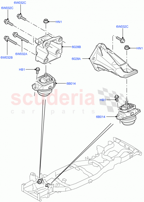 Part Diagram for Land Rover KKB500760