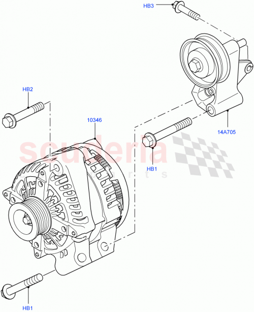 Part Diagram for Land Rover LR025823
