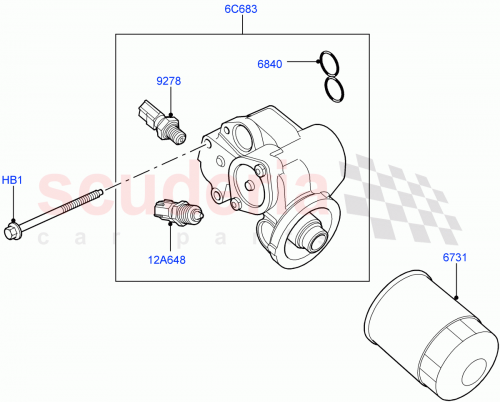 Part Diagram for Land Rover LR003833