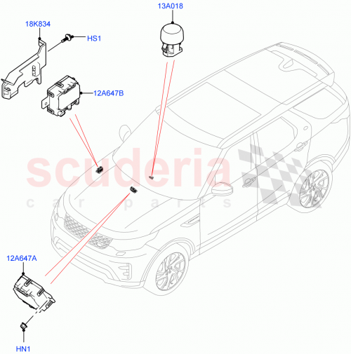 Part Diagram for Land Rover LR142495