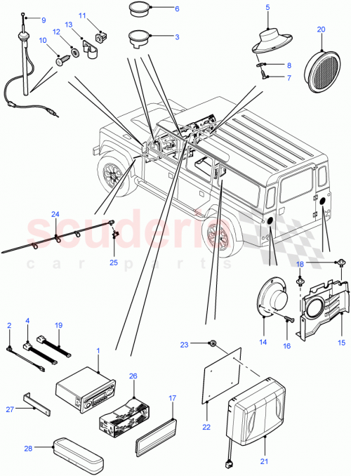 Part Diagram for Land Rover LR040841