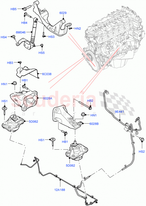 Part Diagram for Land Rover LR146024