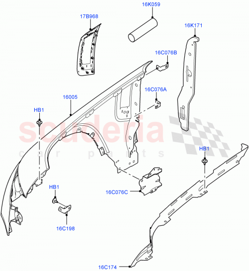 Part Diagram for Land Rover LR131345