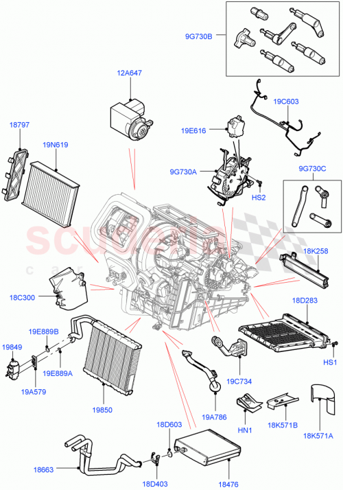 Part Diagram for Land Rover LR145224